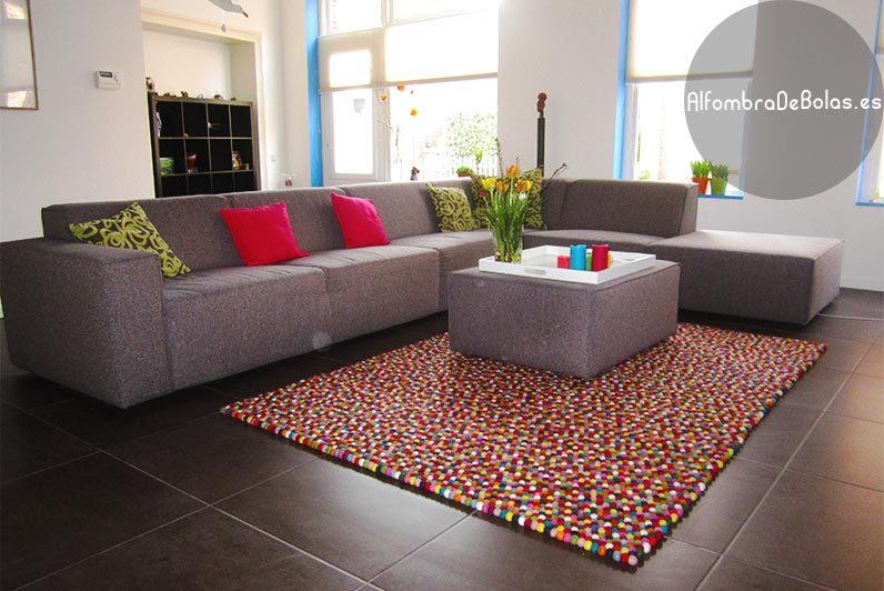Alfombras de colores para el salón