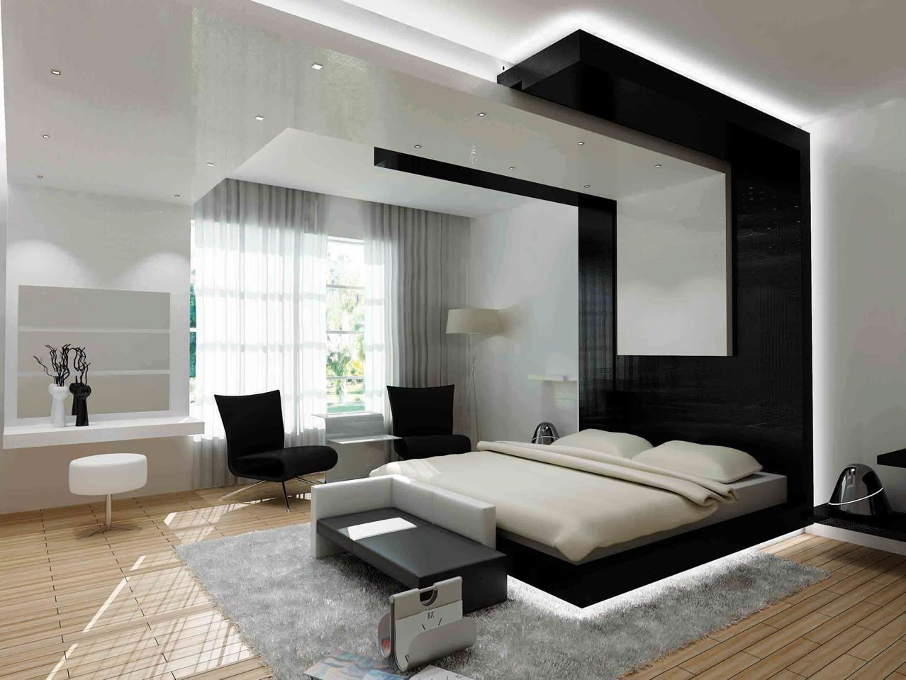 Dormitorio de estilo moderno Dormitorio de estilo moderno