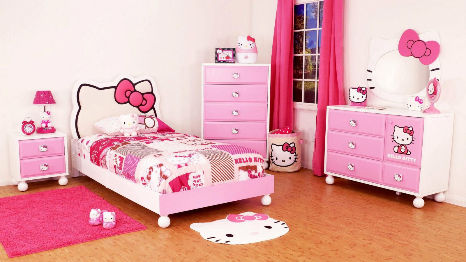 Habitación de Hello Kitty para niñas Habitación de Hello Kitty para niñas