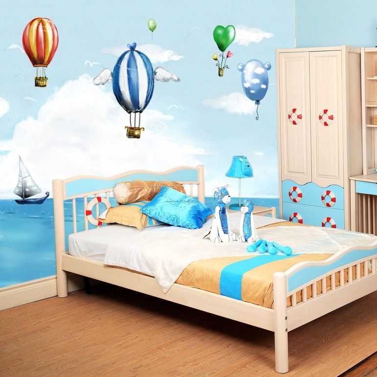 Habitación infantil con papel pintado Habitación infantil con papel pintado