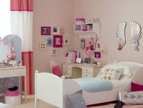 Dormitorio juvenil en tonos pastel