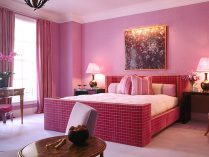 Habitación de color rosa